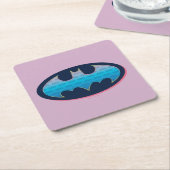 Batman | Roze en blauw symbool Kartonnen Onderzetters (Schuin)