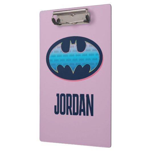 Batman | Roze en blauw symbool Klembord (Links)