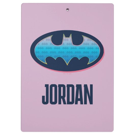 Batman | Roze en blauw symbool Klembord (Achterkant)