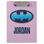 Batman | Roze en blauw symbool Klembord (Voorkant)