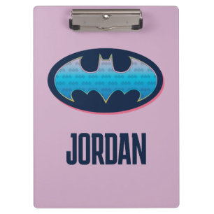 Batman Roze en blauw symbool Klembord