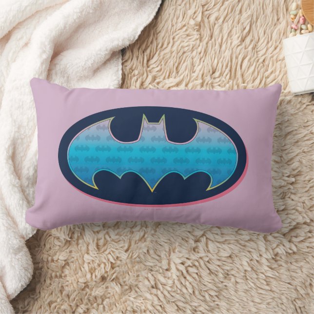 Batman | Roze en blauw symbool Kussen (Deken)