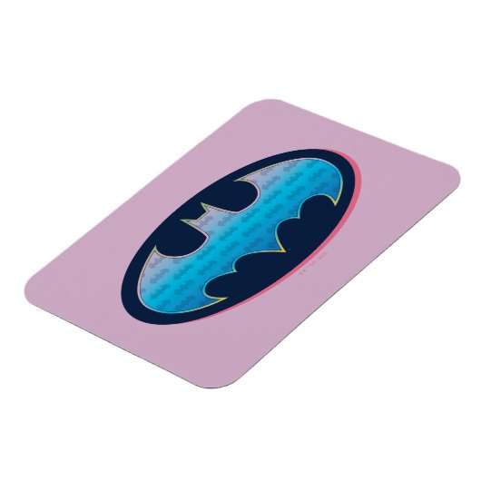 Batman | Roze en blauw symbool Magneet (Linkerzijde)