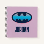 Batman | Roze en blauw symbool Notitieboek (Voorkant)