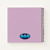 Batman | Roze en blauw symbool Notitieboek (Achterkant)