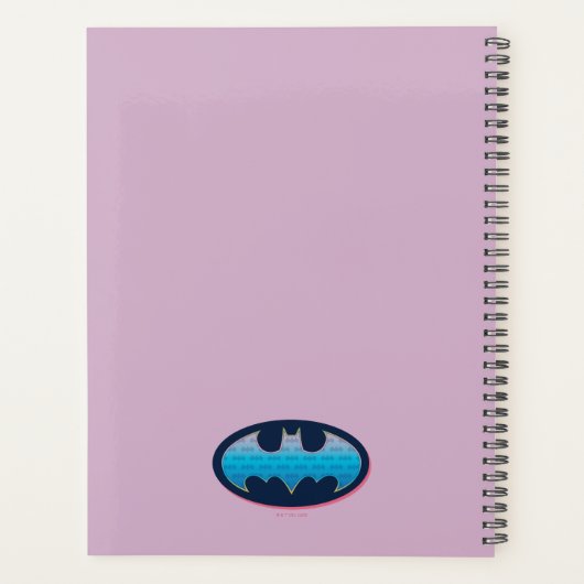 Batman | Roze en blauw symbool Planner (Achterkant)