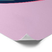 Batman | Roze en blauw symbool Poster (Hoek)