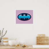 Batman | Roze en blauw symbool Poster (Keuken)