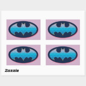 Batman | Roze en blauw symbool Rechthoekige Sticker (Vel)