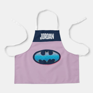 Batman Roze en blauw symbool Schort