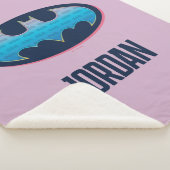 Batman | Roze en blauw symbool Sherpa Deken (3/4)