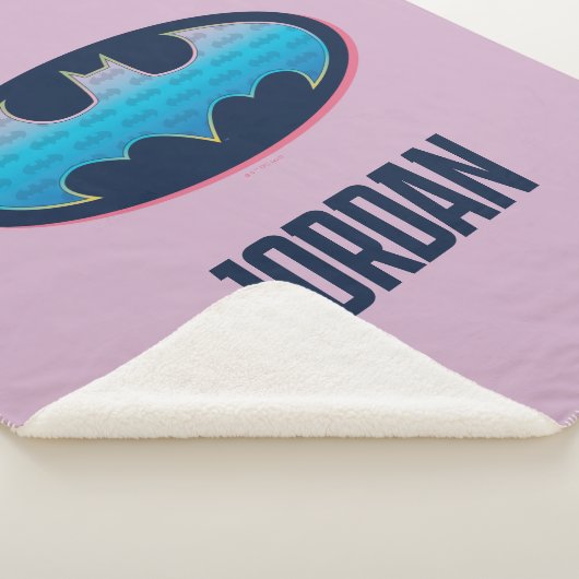Batman | Roze en blauw symbool Sherpa Deken (3/4)