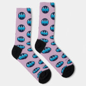 Batman | Roze en blauw symbool Sokken (Rechts)