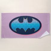 Batman | Roze en blauw symbool Strandlaken (Voorkant)