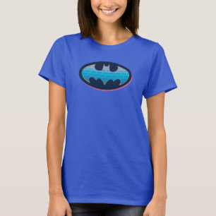 Batman Roze en blauw symbool T-shirt