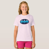 Batman | Roze en blauw symbool T-shirt (Voorkant volledig)