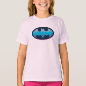 Batman | Roze en blauw symbool T-shirt (Voorkant)