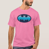 Batman | Roze en blauw symbool T-shirt (Voorkant)