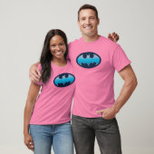 Batman | Roze en blauw symbool T-shirt (Unisex)