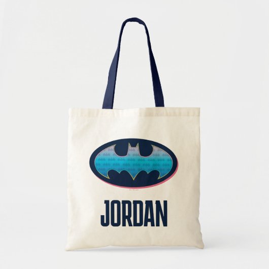 Batman | Roze en blauw symbool Tote Bag (Voorkant)
