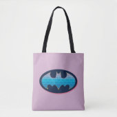 Batman | Roze en blauw symbool Tote Bag (Voorkant)