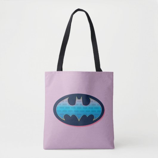 Batman | Roze en blauw symbool Tote Bag (Voorkant)