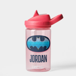 Batman   Roze en blauw symbool Waterfles
