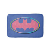 Batman | Roze poladot Logo Badmat (Voorkant)