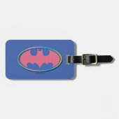 Batman | Roze poladot Logo Bagagelabel (Voorkant horizontaal)