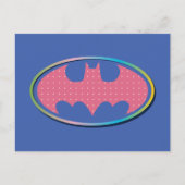 Batman | Roze poladot Logo Briefkaart (Voorkant)