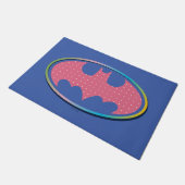 Batman | Roze poladot Logo Deurmat (Schuin)
