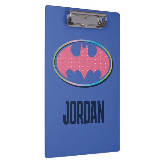 Batman | Roze poladot Logo Klembord (Rechts)