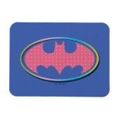 Batman | Roze poladot Logo Magneet (Horizontaal)