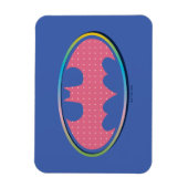Batman | Roze poladot Logo Magneet (Verticaal)