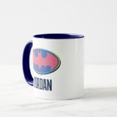 Batman | Roze poladot Logo Mok (Voorkant links)