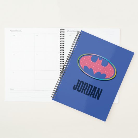 Batman | Roze poladot Logo Planner (Display)