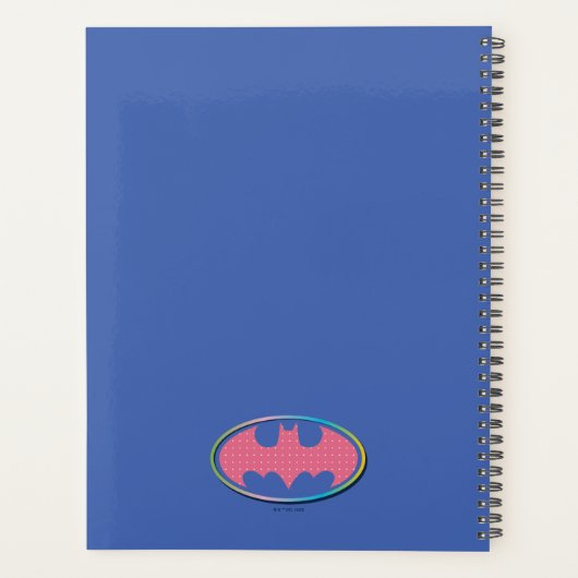 Batman | Roze poladot Logo Planner (Achterkant)