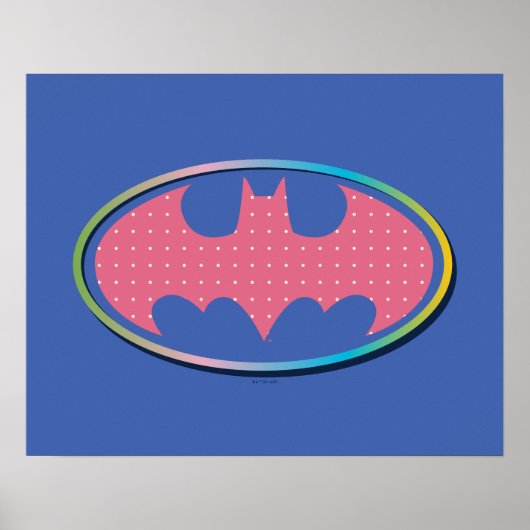 Batman | Roze poladot Logo Poster (Voorkant)