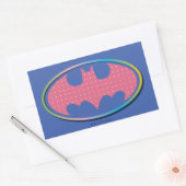 Batman | Roze poladot Logo Rechthoekige Sticker (Envelop)