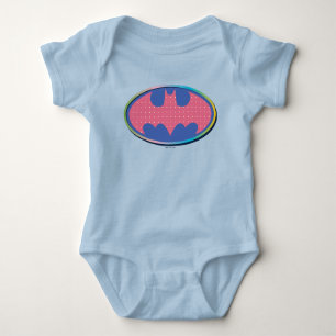 Batman   Roze poladot Logo Romper