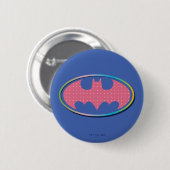 Batman | Roze poladot Logo Ronde Button 5,7 Cm (Voorkant /achterkant)