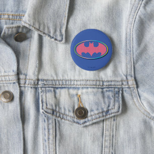 Batman   Roze poladot Logo Ronde Button 5,7 Cm