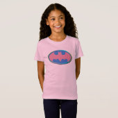 Batman | Roze poladot Logo T-shirt (Voorkant volledig)