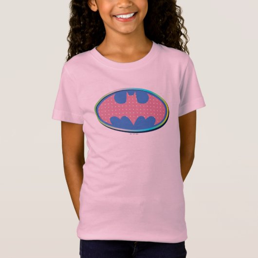 Batman | Roze poladot Logo T-shirt (Voorkant)