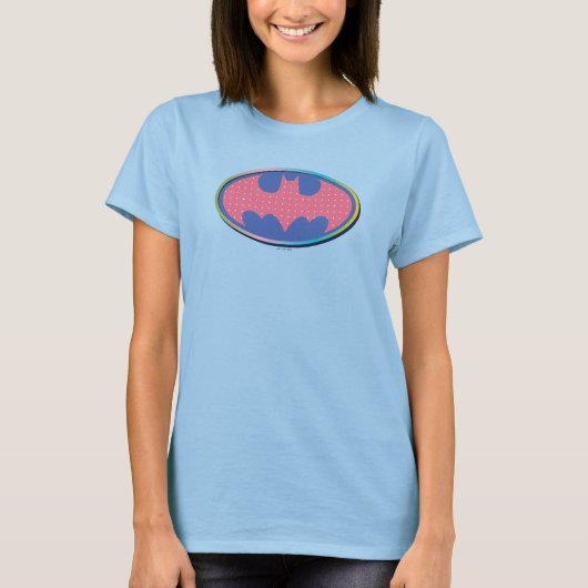 Batman | Roze poladot Logo T-shirt (Voorkant)
