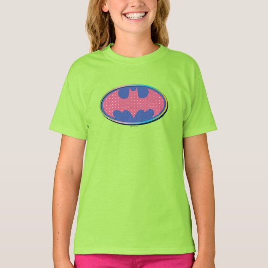Batman | Roze poladot Logo T-shirt (Voorkant)