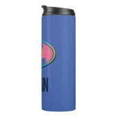 Batman | Roze poladot Logo Thermosbeker (Geroteerd rechts)