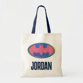 Batman | Roze poladot Logo Tote Bag (Voorkant)
