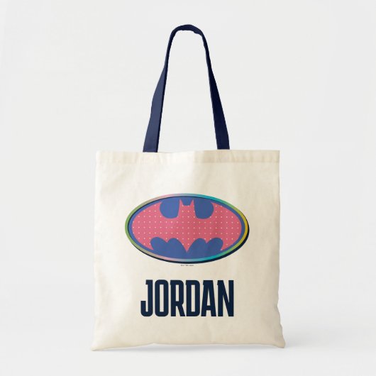 Batman | Roze poladot Logo Tote Bag (Voorkant)