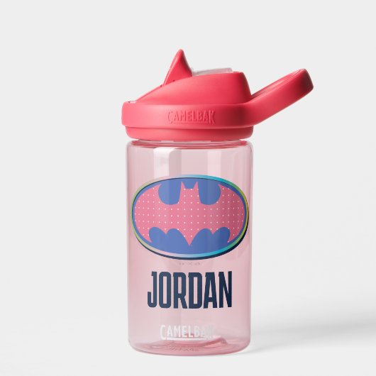 Batman | Roze poladot Logo Waterfles (Links)